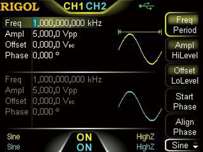 Rigol DG1022Z Funktiogeneraattori/vapaan aaltomuodon generaattori 25MHz - Image 2