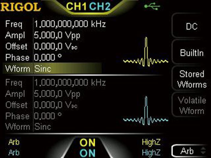 Rigol DG1022Z Funktiogeneraattori/vapaan aaltomuodon generaattori 25MHz - Image 3