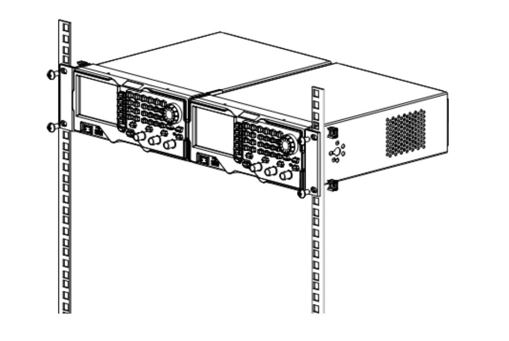 Rigol RM-2-DG1000Z Räkkikehikon kiinnitys kahdelle DG1000Z funktiogeneraattorille Rigol RM-2-DG1000Z Räkkikehikon kiinnitys kahdelle DG1000Z-funktiogeneraattorille - Image 1