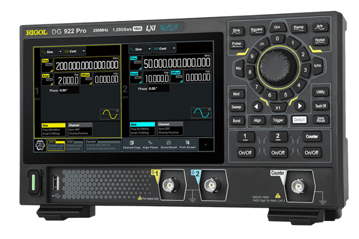 Rigol DG922 Pro Funktiogeneraattori/vapaan aaltomuodon generaattori 200MHz - Image 3