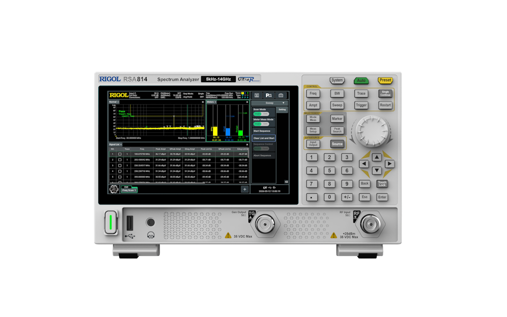 Rigol RSA814 Rigol RSA814 Reaaliaikainen spektrianalysaattori 5 kHz ~ 14 GHz - Image 1
